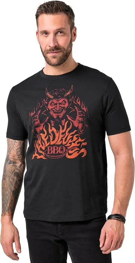 Camiseta JP 1880 para Hombre Tallas Grandes (L-8XL) con Estampado de Barbacoa