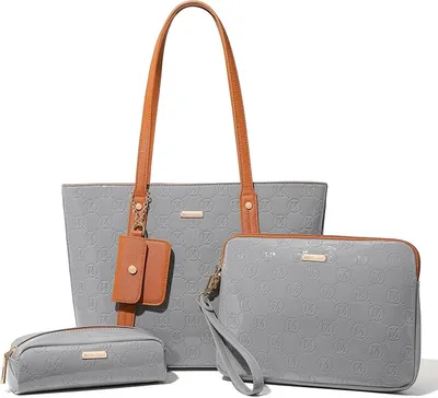 Bolso Hobo Miss Lulu de Piel Sintética para Mujer (4 Piezas)