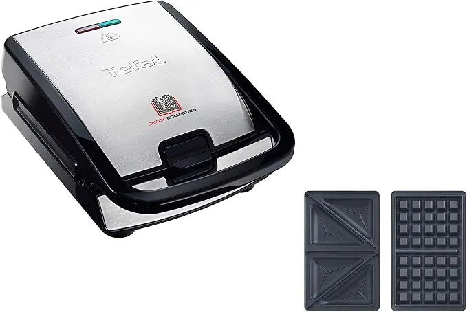 Sandwichera Tefal SW852D 700W Antiadherente Acero Inoxidable