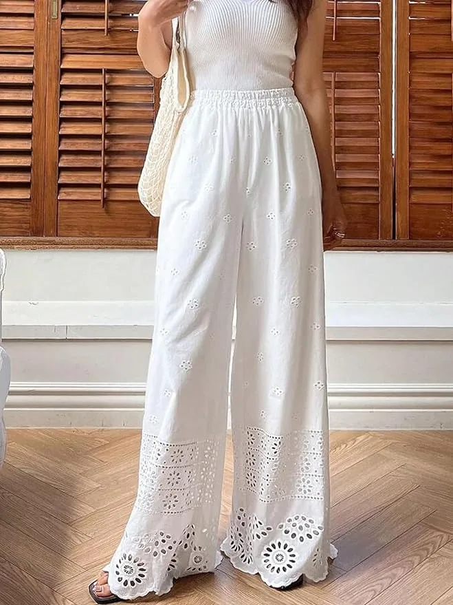 PANTALONES DE MUJER BLANCOS