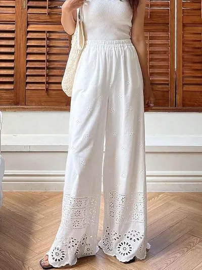 PANTALONES DE MUJER BLANCOS