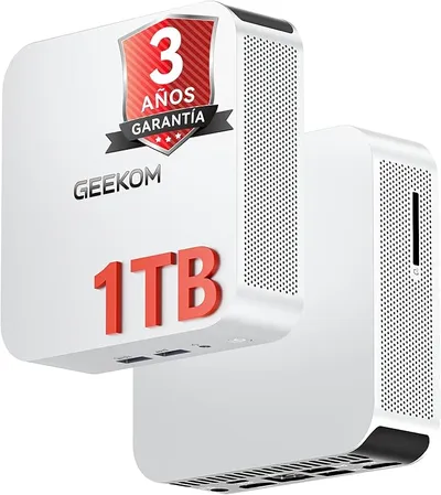 GEEKOM Mini PC A5 Pro 2026 Edition con AMD Ryzen 5 7530U, 16GB RAM, 1TB SSD