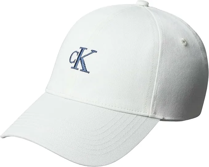 Gorra Calvin Klein Mujer Monogram Embroidery Ajustable Blanca