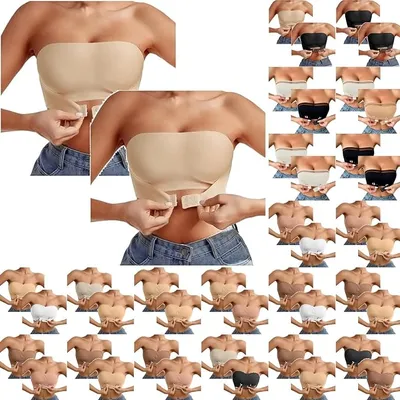 Pack de 2 Sujetadores Sin Tirantes Mujer