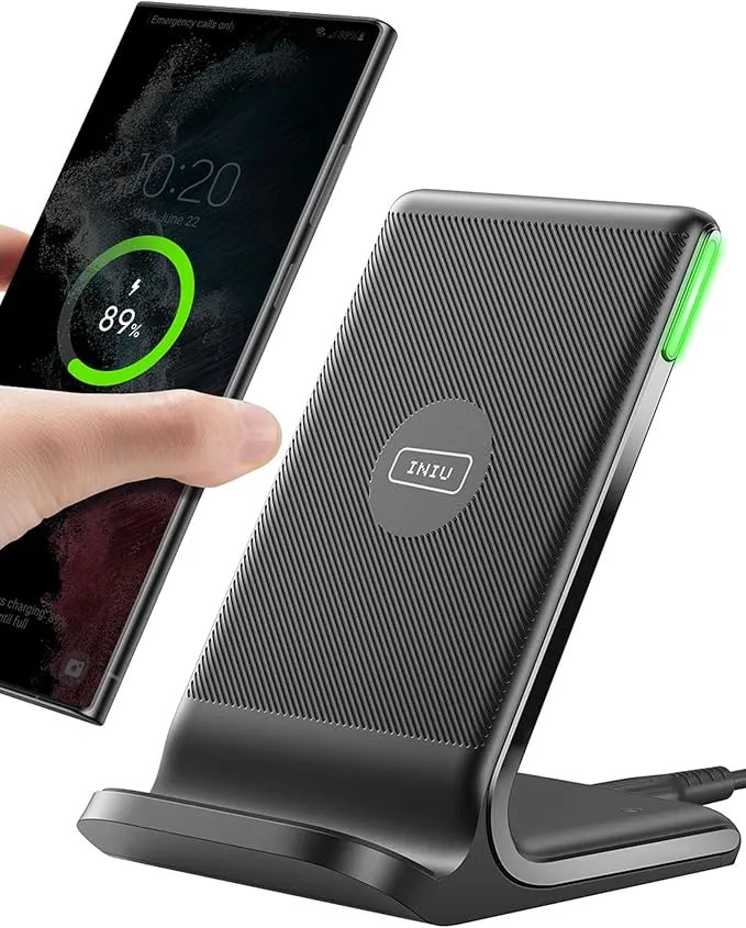 Base de Carga Inalámbrica Rápida INIU 15W con Regalo Cargador Qi2