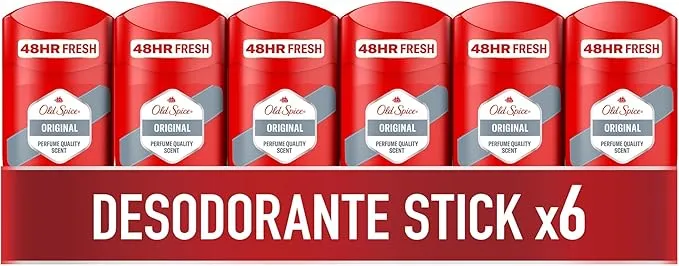 Old Spice Original Desodorante En Barra Para Hombres 50 ml x 6