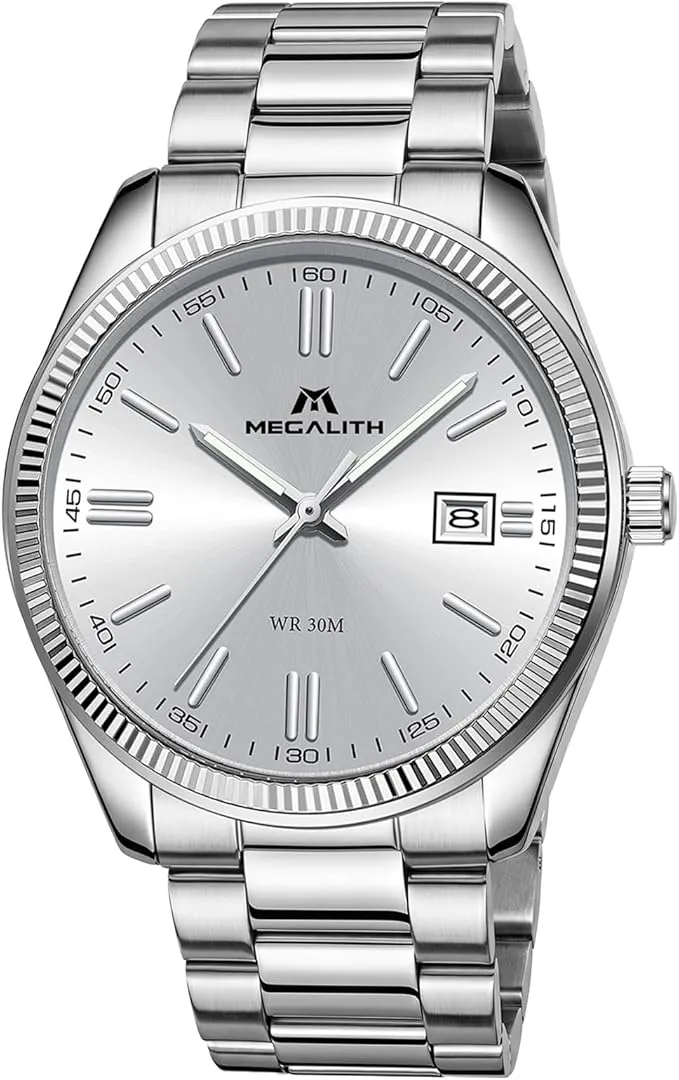 MEGALITH Reloj Hombre Acero Negocios