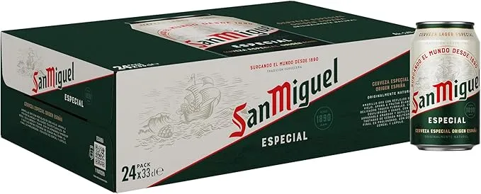 San Miguel Especial Lager, Pack 24 Latas x 33cl