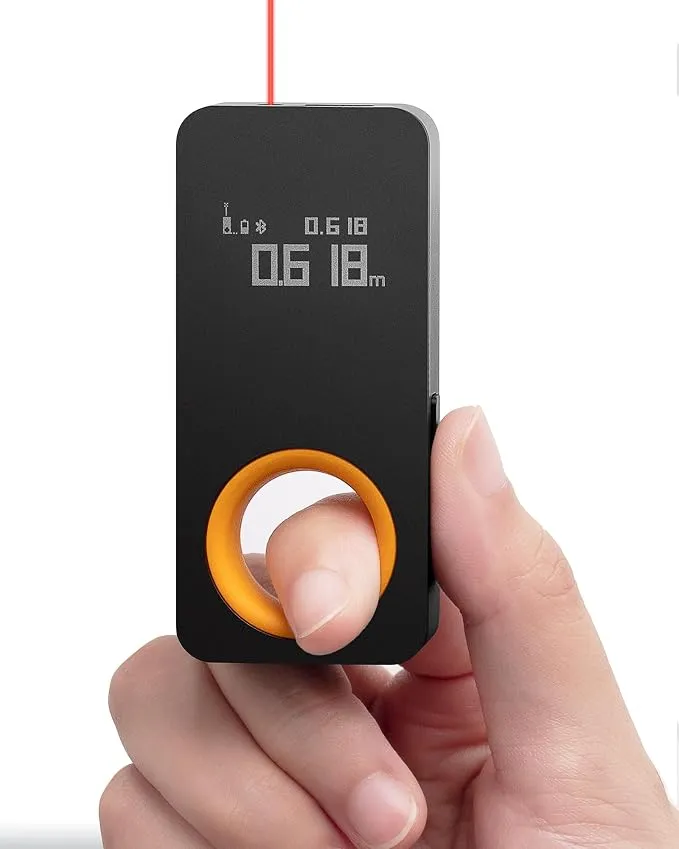 HOTO Metro Láser Mini: Medidor de Precisión 30m con Carga USB-C y Pantalla OLED