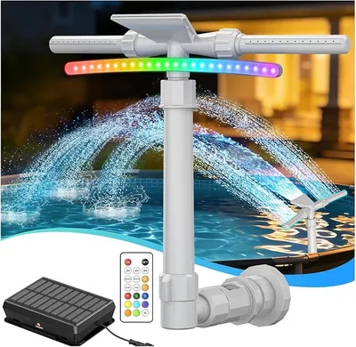 Cascada Solar LED para Piscina
