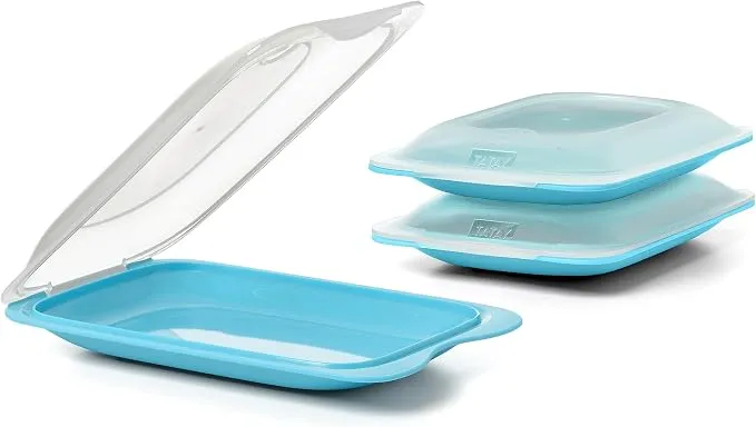 TATAY Set de 3 Mini Porta Embutidos Fresh con Tapa Extraíble (12x3.1x18 cm)
