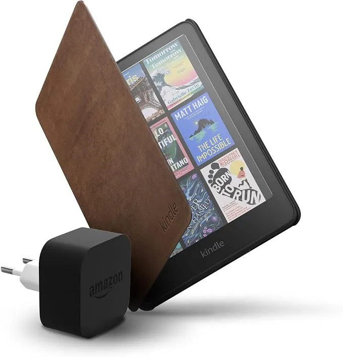 Amazon Kindle Colorsoft 16GB con Funda de Piel y Cargador Rápido