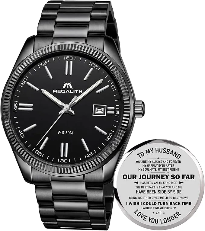 MEGALITH Reloj Hombre Acero Negocios