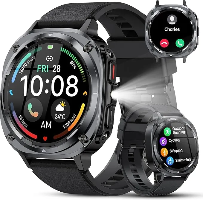 Reloj Inteligente Hombre Militar