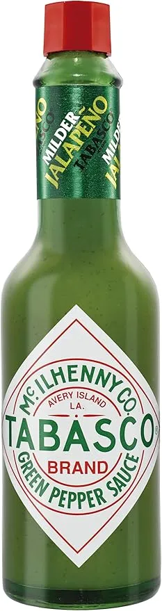 Tabasco - Verde, Salsa Picante Sabor Suave, Elaborada Con Chiles Jalapeños, Producto TÃpico Cocina Tex-mex, 60 Mililitro