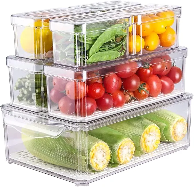 JOSPL Juego de 7 Organizadores para Frigorífico y Despensa