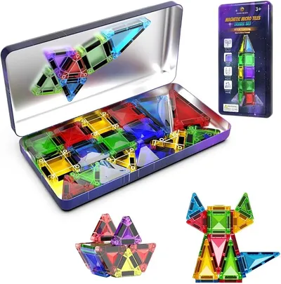 Desire Deluxe Micro Bloques Magnéticos de Construcción - Juguete Educativo STEM para Niños