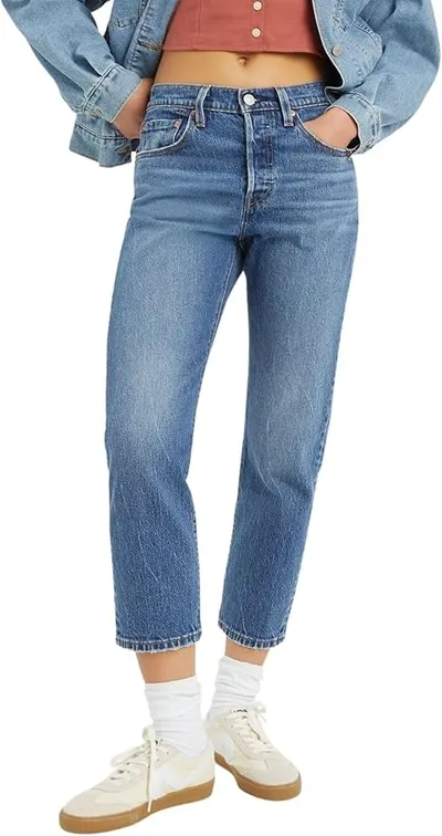 Levi's 501 Crop Vaqueros, Erin Can't Wait Stretch, Mujer