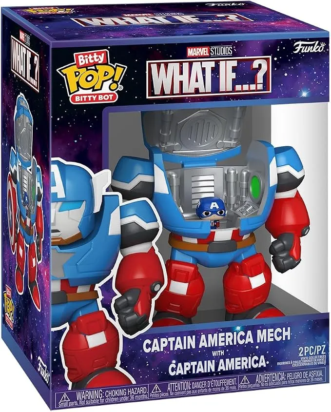 Funko Bitty Bots: Marvel What If - Captain America Mech