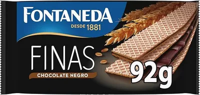 Fontaneda Finas, Barquillos Rellenos de Chocolate Negro