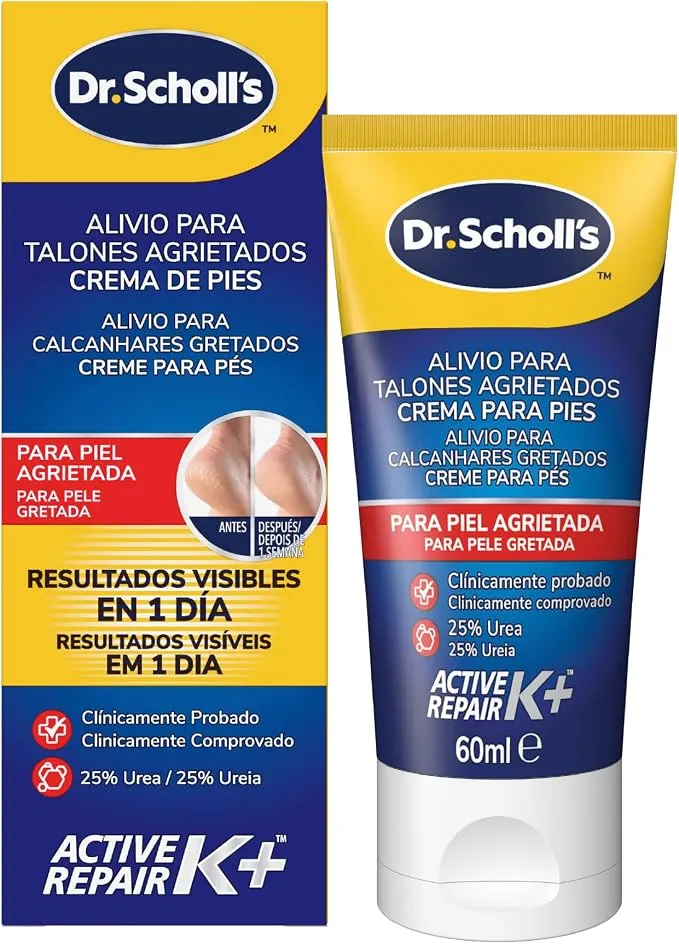Scholl Crema de Pies para Talones Agrietados con Urea y Keratina (60ml)