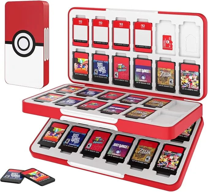 Estuche Pokéball para 48 Juegos de Nintendo Switch