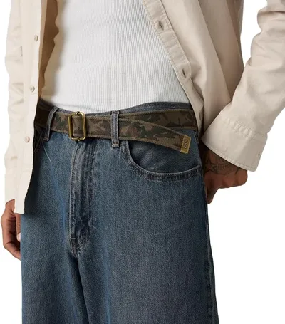 Cinturón Levi's de Algodón Lavado Estampado Camuflaje para Hombre