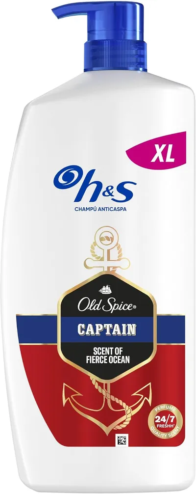 H&S X Old Spice Captain Champú Anticaspa 800ml