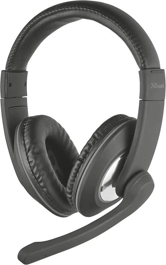 Auriculares Trust Reno con Micrófono - Conexión 3.5mm para PC y Portátil
