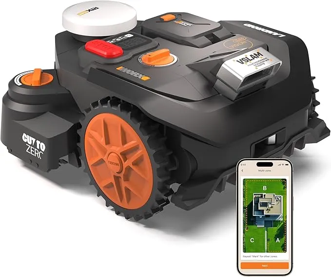 Robot Cortacésped Worx Landroid Vision Cloud WR306E con IA y Sin Cable Perimetral