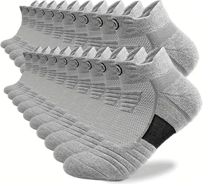 20 pares de calcetines deportivos de tobillo para hombre