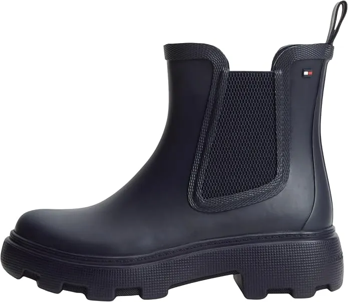 Botas de Lluvia Tommy Hilfiger Mujer Goma, Diseño Bandera, Azul