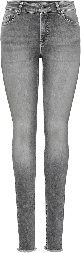 ONLY Skinny fit Jeans ONLBLUSH Mid Waist Skinny Fit Jeans Grey Denim XS 32 Grey Denim