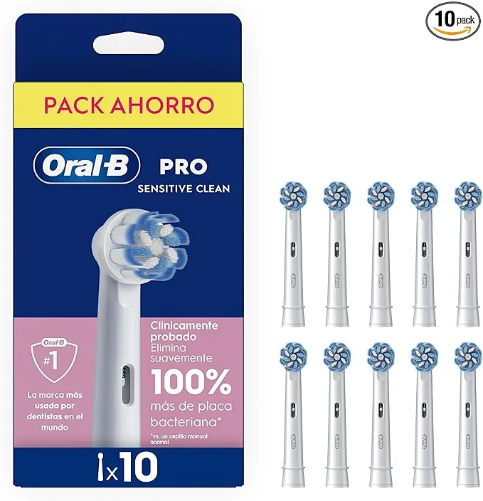 Oral-B Sensitive Clean Cabezales de Recambio Originales, Pack de 10