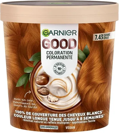 Garnier Good Coloración Permanente Cobre Picante 7.43 Sin Amoniaco