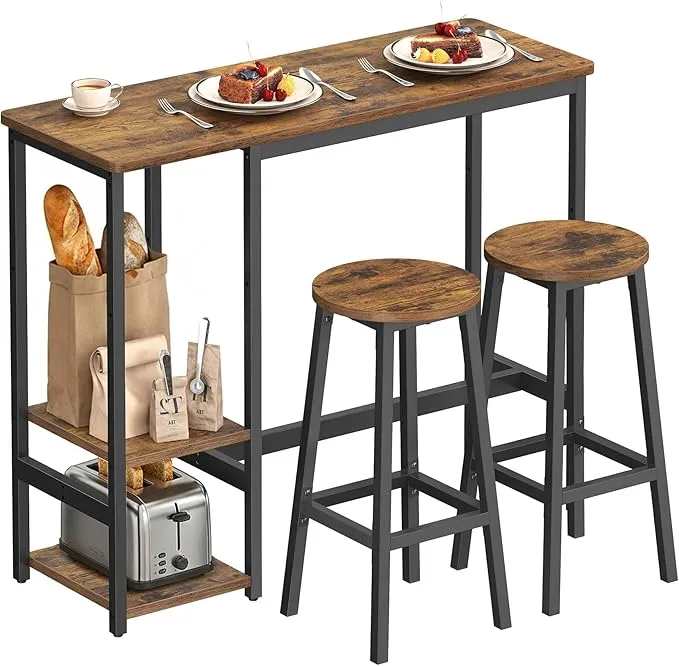 VASAGLE 1 Mesa con 2 Sillas de Cocina