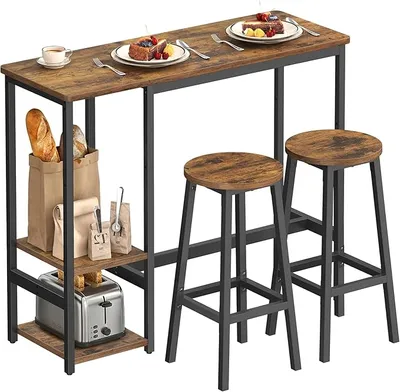 VASAGLE 1 Mesa con 2 Sillas de Cocina