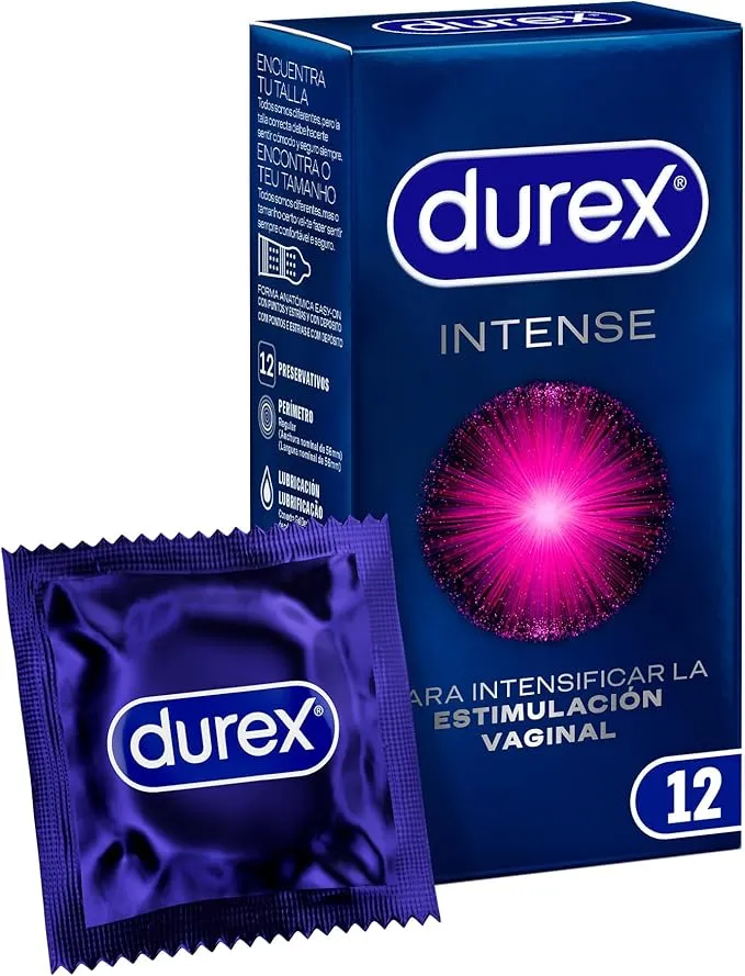Preservativos Durex Intense con Gel Desirex para Máxima Sensación