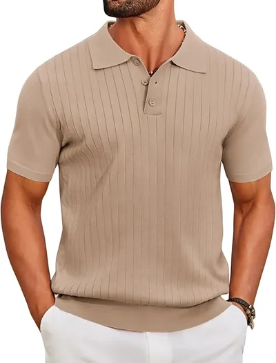 Polo de hombre COOFANDY elástico