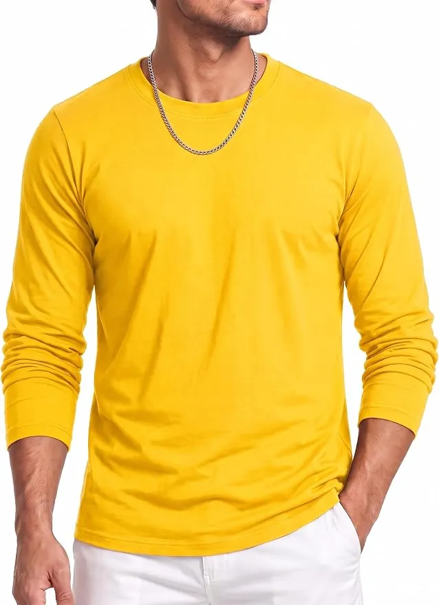 Camiseta Manga Larga Hombre MAGCOMSEN algodón sin etiqueta