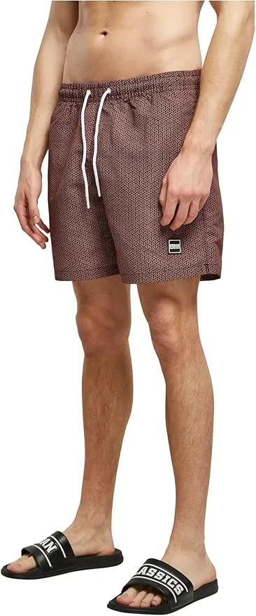 Urban Classics Pattern Swim Shorts Bañadores Ajustados para Hombre