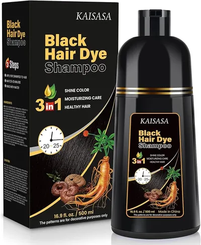 Champú Tinte Canas Negro 3 en 1