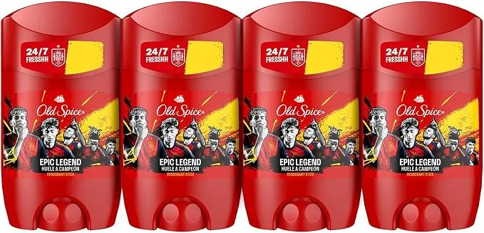 Pack 4x Old Spice Epic Legend Desodorante Barra 50ml