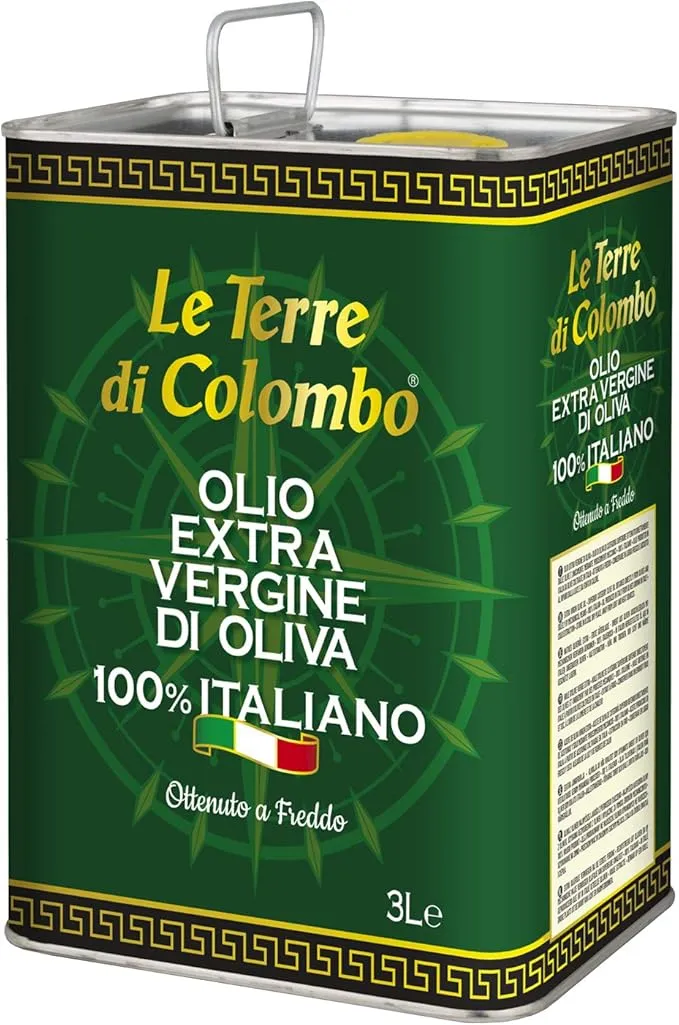 Le Terre di Colombo Aceite de Oliva Virgen Extra 100% Italiano Lata 3L
