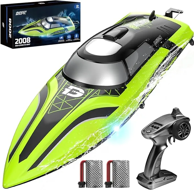DEERC Barco RC con luz LED