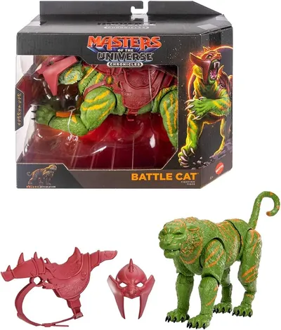 Masters of The Universe Chronicles Battle Cat Figura 1:12 - Coleccionable con Detalles Premium