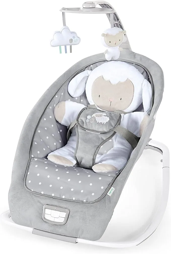 Ingenuity Hamaca Mecedora para Bebés Cuddle Lamb con Vibraciones