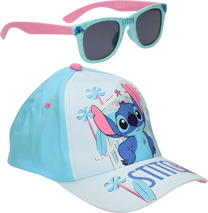 Disney Gafas de sol y gorra de béisbol para niños