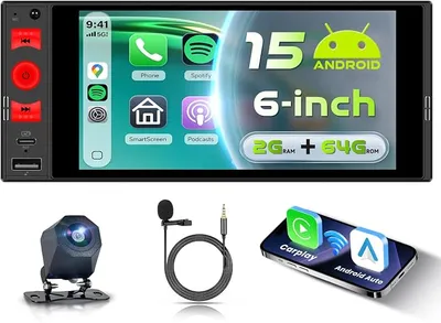VECHTEL Radio de coche 1 DIN