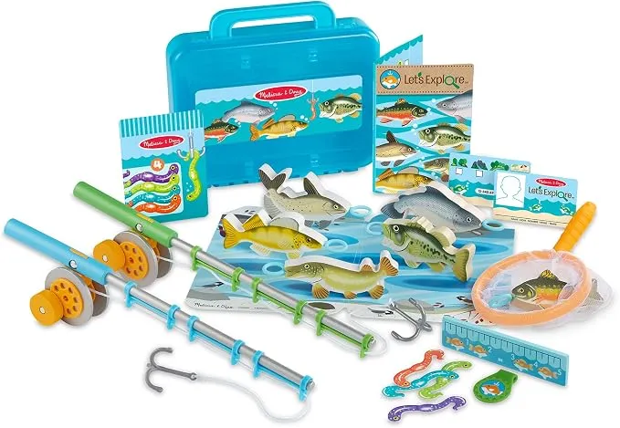 Melissa & Doug Let's Explore Juego de Pesca Magnético Educativo
